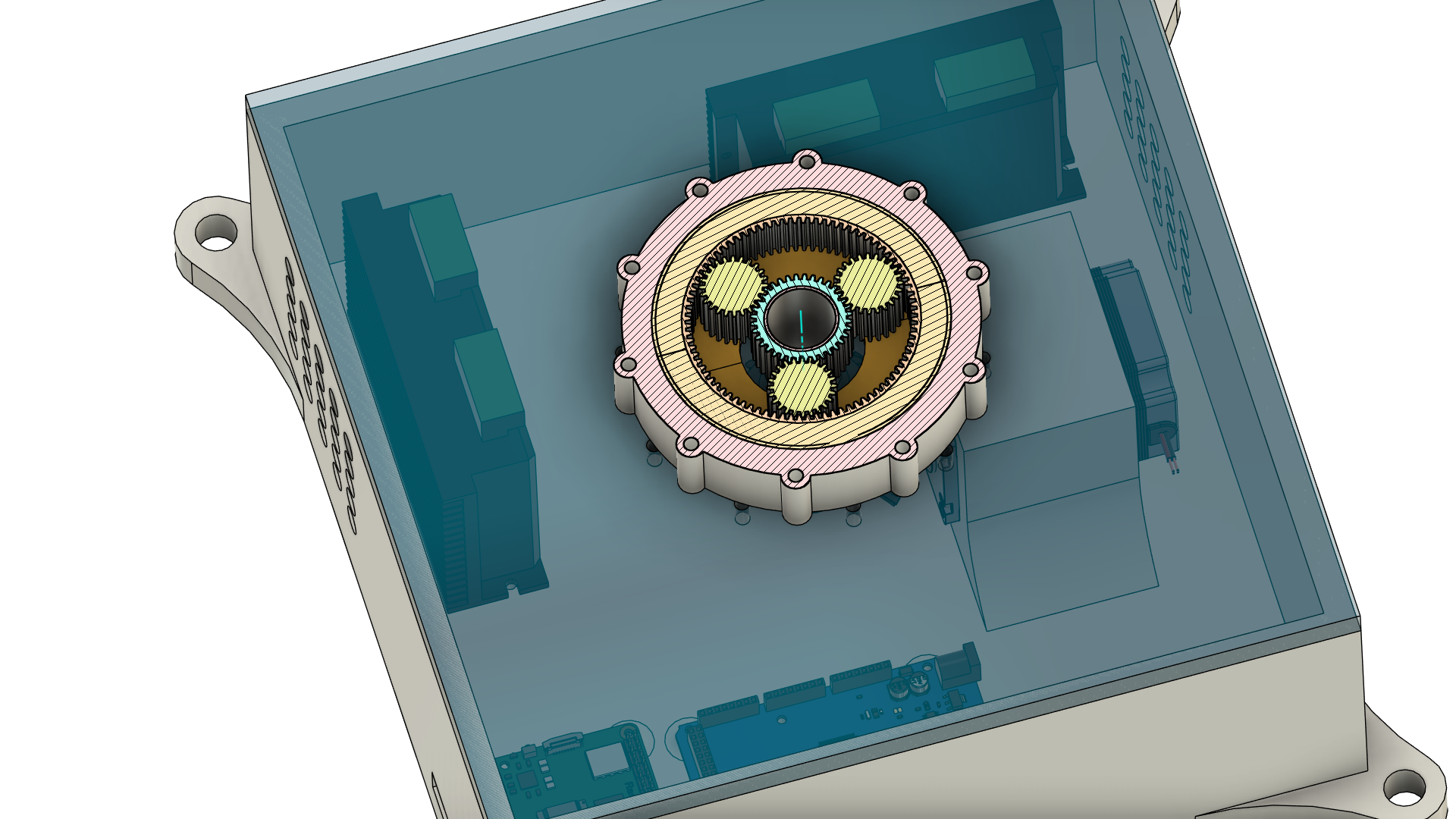 Planetary Gearbox Section View